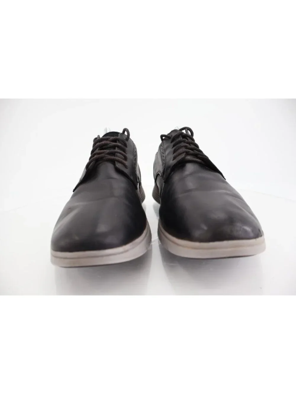 Timberland Mens Franklin Park Ox Lace Up Sneakers Size 9.5 Black Leather Shoes